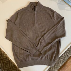 Jos. A. Bank Pima Cotton Quarter Zip Sweater XL